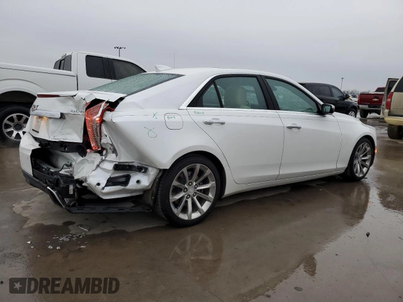 2017 Cadillac CTS Sedan Luxury RWD with VIN 1G6AR5SX0H0173436, listed as a Copart auction lot 45541625 with 56,227 mi miles and Salvage Title. Bid and sale history available at carsss.com. Image 3.