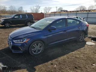 2017 Hyundai Elantra SE with VIN 5NPD84LF0HH185537, listed as a Copart auction lot 44783935 with 91,599 mi miles and Salvage Title. Bid and sale history available at carsss.com. Image 1.