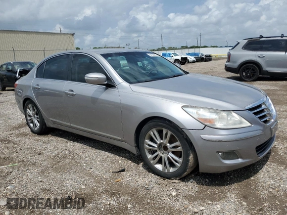 2011 Hyundai Genesis with VIN KMHGC4DF1BU119646, listed as a Copart auction lot 54144445 with Not Provided miles and Salvage Title. Bid and sale history available at DreamBid. Image 4.