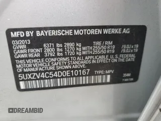 2013 BMW X5 xDrive35i z VIN 5UXZV4C54D0E10167, wystawiony jako Copart lot #86497414 z przebiegiem 95 519 mil mil oraz Szkody całkowita. Historia ofert i sprzedaży dostępna na DreamBid. Obrazek 13.