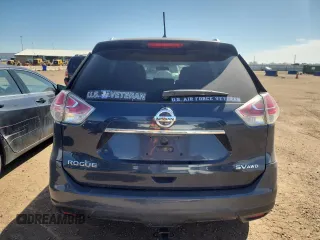 2015 Nissan Rogue SV with VIN KNMAT2MV7FP576231, listed as a Copart auction lot 53029605 with 170,603 mi miles and Salvage Title. Bid and sale history available at carsss.com. Image 6.