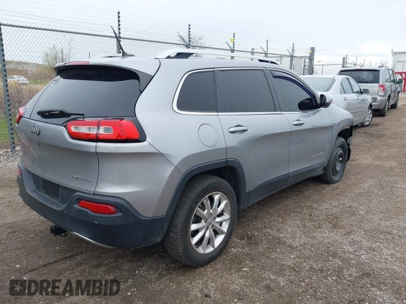 2014 Jeep Cherokee Limited z VIN 1C4PJMDB7EW197154, wystawiony jako IAAI lot #42079118 z przebiegiem 153 300 mil mil oraz . Historia ofert i sprzedaży dostępna na DreamBid. Obrazek 4.