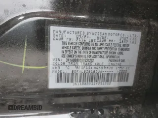 2025 Nissan Sentra S with VIN 3N1AB8BV5SY231252, listed as a Copart auction lot 47863445 with 7,665 mi miles and Salvage Title. Bid and sale history available at DreamBid. Image 14.