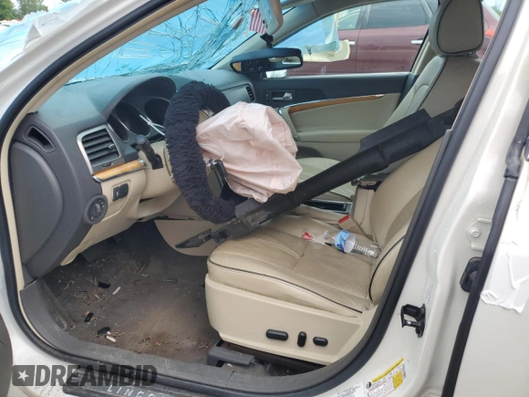 2012 Lincoln MKZ with VIN 3LNHL2JC5CR802316, listed as a Copart auction lot 60153365 with Not provided miles and Salvage title. Bid and sale history available at DreamBid. Image 7.