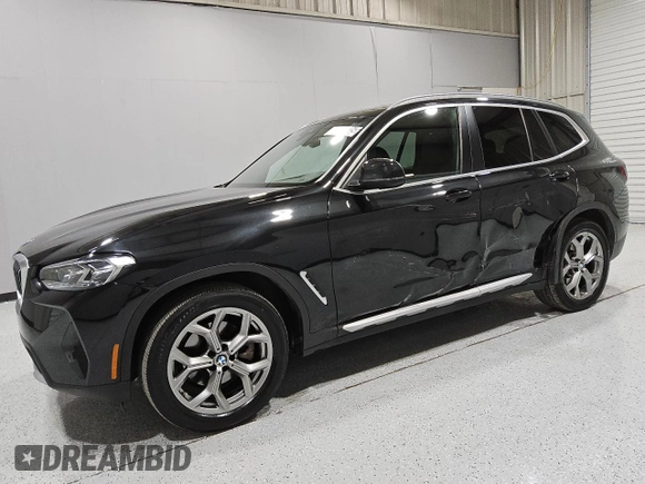 2024 BMW X3 sDrive30i with VIN 5UX43DP06R9V04050, listed as a Copart auction lot 53581435 with 28,220 mi miles and Clean Title. Bid and sale history available at DreamBid. Image 1.