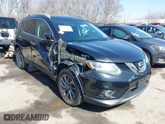 2016 Nissan Rogue SV z VIN 5N1AT2MV1GC896150, wystawiony jako IAAI lot #41776638 z przebiegiem 66 781 mil mil oraz . Historia ofert i sprzedaży dostępna na DreamBid. Obrazek 1.