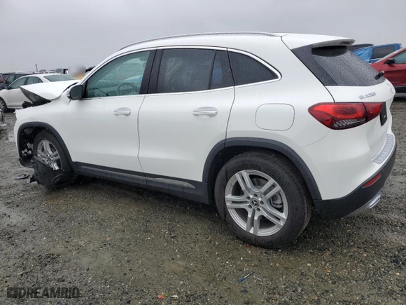 2023 Mercedes-Benz GLA with VIN W1N4N4HBXPJ492369, listed as a Copart auction lot 43422355 with 13,721 mi miles and Salvage Title. Bid and sale history available at carsss.com. Image 2.