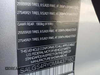 2021 Land Rover Range Rover z VIN SALGS4RY0MA437160, wystawiony jako Copart lot #49824225 z przebiegiem 44 023 mil mil oraz Szkoda całkowita • Salvage title. Historia ofert i sprzedaży dostępna na DreamBid. Obrazek 13.