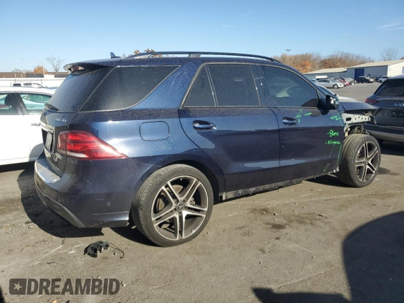 2018 Mercedes-Benz GLE 43 AMG with VIN 4JGDA6EB4JA995756, listed as a Copart auction lot 78645314 with 69,830 mi miles and Salvage Title. Bid and sale history available at DreamBid. Image 3.