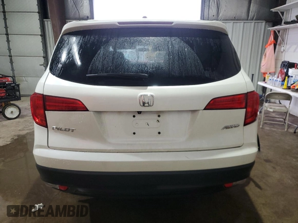 2016 Honda Pilot EX with VIN 5FNYF6H3XGB066361, listed as a Copart auction lot 49820645 with 106,666 mi miles and Salvage Title. Bid and sale history available at carsss.com. Image 6.