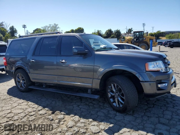 2017 Ford Expedition Max Limited with VIN 1FMJK2AT7HEA66722, listed as a Copart auction lot 58176425 with 108,191 mi miles and Salvage title. Bid and sale history available at DreamBid. Image 4.
