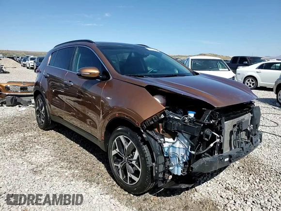 2021 Kia Sportage EX with VIN KNDPNCAC2M7924768, listed as a Copart auction lot 57914625 with 25,798 mi miles and Salvage title. Bid and sale history available at DreamBid. Image 14.