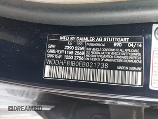 2014 Mercedes-Benz E 350 Luxury with VIN WDDHF8JB0EB021738, listed as a IAAI auction lot 42461502 with 95,209 mi miles and . Bid and sale history available at DreamBid. Image 9.