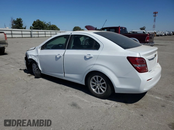 2018 Chevrolet Sonic LT with VIN 1G1JD5SGXJ4114333, listed as a Copart auction lot 60849815 with 44,074 mi miles and Salvage title. Bid and sale history available at DreamBid. Image 2.