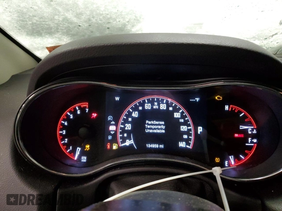 2017 Dodge Durango GT with VIN 1C4RDJDG3HC817031, listed as a Copart auction lot 45729955 with 134,959 mi miles and Salvage title. Bid and sale history available at DreamBid. Image 9.