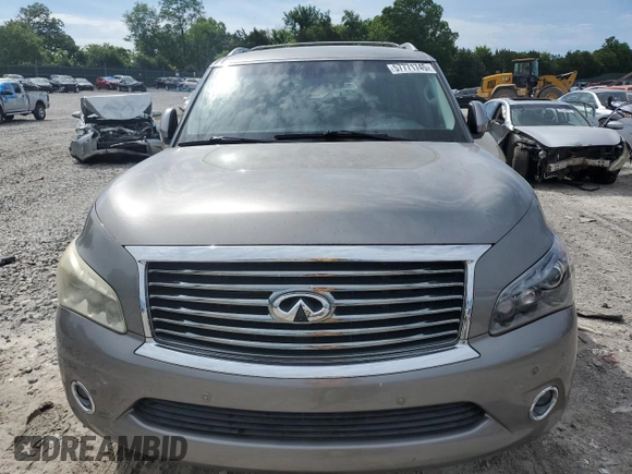 2013 Infiniti QX56 with VIN JN8AZ2NF3D9550303, listed as a Copart auction lot 57771745 with 137,866 mi miles and Salvage title. Bid and sale history available at DreamBid. Image 5.