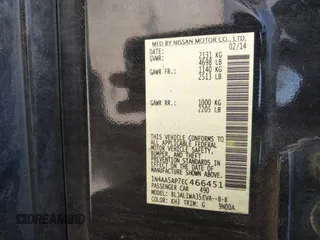 2014 Nissan Maxima S with VIN 1N4AA5AP7EC466451, listed as a IAAI auction lot 42024569 with 162,727 mi miles and . Bid and sale history available at DreamBid. Image 9.