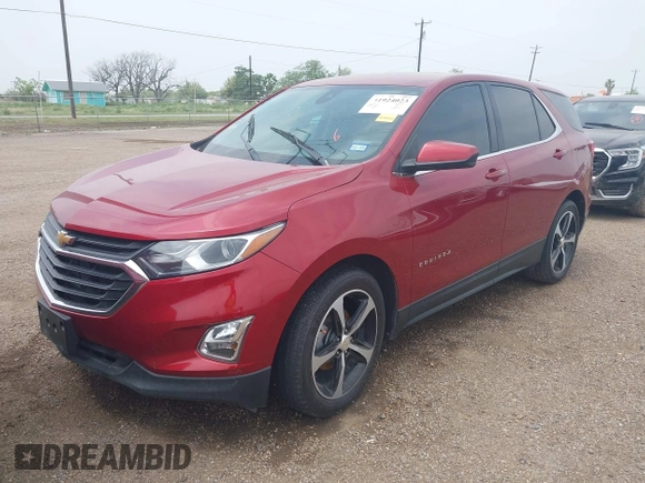 2020 Chevrolet Equinox LT with VIN 3GNAXKEV4LS616675, listed as a IAAI auction lot 41924023 with 98,824 mi miles and . Bid and sale history available at carsss.com. Image 2.