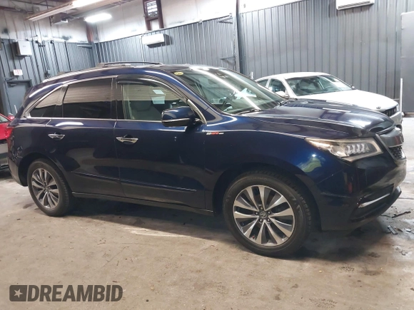 2016 Acura MDX w/Tech with VIN 5FRYD4H42GB037938, listed as a IAAI auction lot 41913723 with 109,547 mi miles. Bid and sale history available at carsss.com. Image 13.