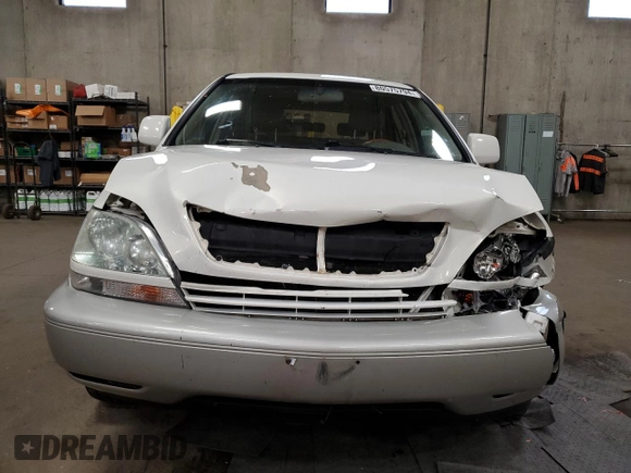 2002 Lexus RX 300 with VIN JTJHF10U220260734, listed as a Copart auction lot 80575794 with 161,218 mi miles and Salvage Title. Bid and sale history available at carsss.com. Image 5.