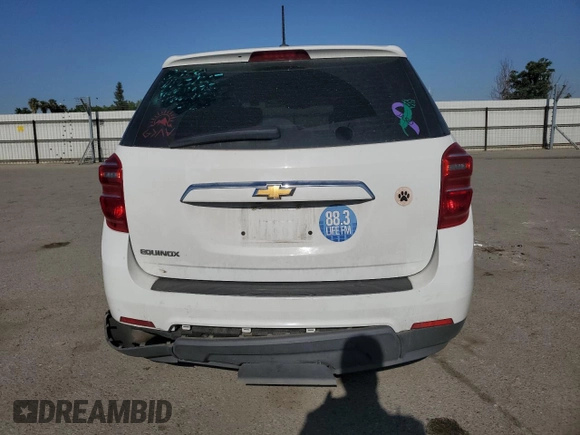 2017 Chevrolet Equinox LS with VIN 2GNALBEK1H1548503, listed as a Copart auction lot 56247655 with 121,975 mi miles and Salvage Title. Bid and sale history available at DreamBid. Image 6.