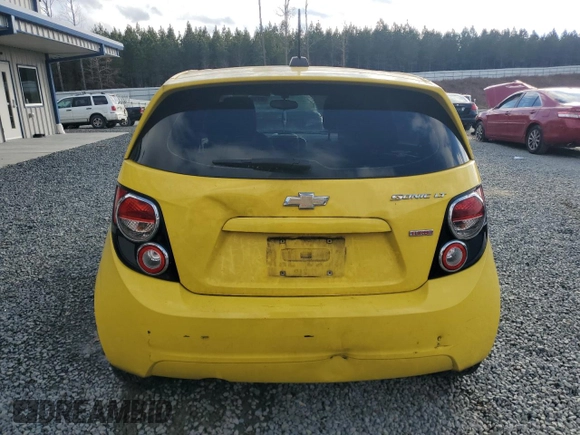 2016 Chevrolet Sonic LT with VIN 1G1JC6SB0G4101838, listed as a Copart auction lot 87365014 with 129,357 mi miles and Clean Title. Bid and sale history available at carsss.com. Image 6.