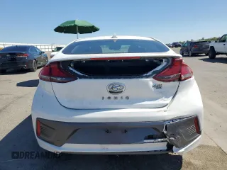 2020 Hyundai Ioniq Blue with VIN KMHC65LC8LU240520, listed as a Copart auction lot 61002695 with 75,405 mi miles and Salvage title. Bid and sale history available at DreamBid. Image 6.