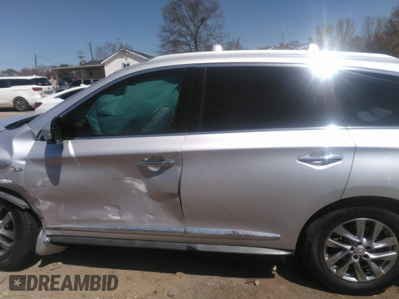 2015 Infiniti QX60 with VIN 5N1AL0MM6FC536804, listed as a IAAI auction lot 41877099 with 129,743 mi miles and . Bid and sale history available at DreamBid. Image 14.
