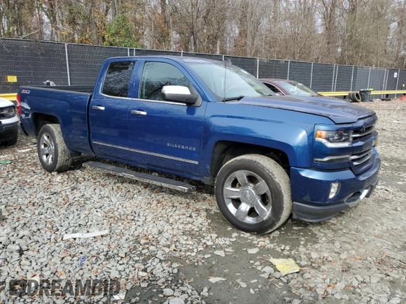 2016 Chevrolet Silverado 1500 LTZ with VIN 1GCVKSEC8GZ100903, listed as a Copart auction lot 81032224 with 124,430 mi miles and Salvage Title. Bid and sale history available at carsss.com. Image 4.