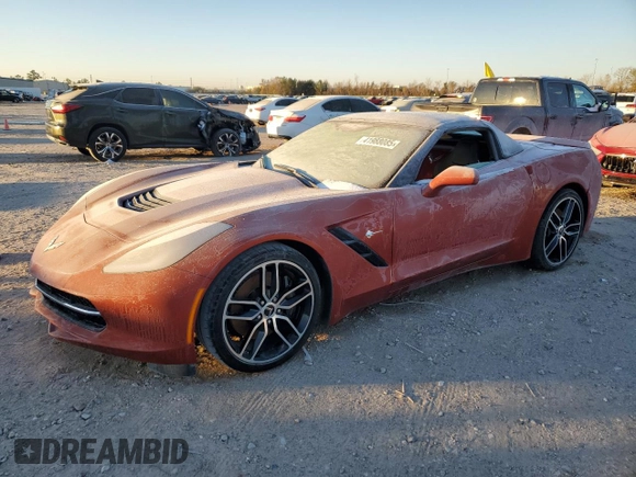 2015 Chevrolet Corvette Z51 2LT with VIN 1G1YK3D71F5111912, listed as a Copart auction lot 41988085 with 0 mi miles and Non Repairable. Bid and sale history available at carsss.com. Image 1.