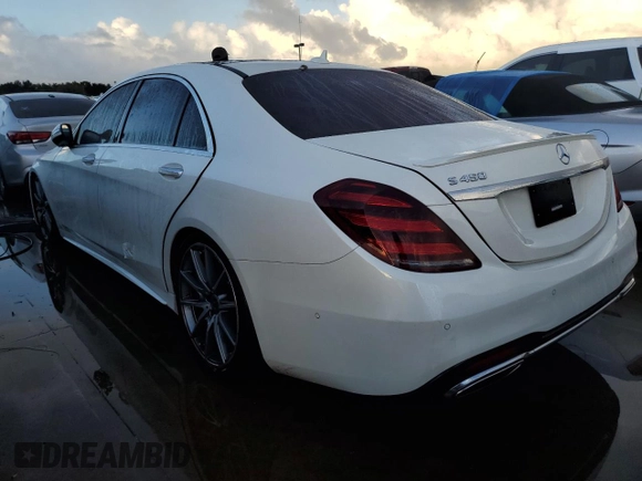 2020 Mercedes-Benz S-Class S 450 with VIN WDDUG6GB1LA504066, listed as a Copart auction lot 74621754 with 0 mi miles and Non Repairable. Bid and sale history available at carsss.com. Image 2.