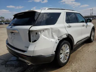 2020 Ford Explorer Limited with VIN 1FMSK8FH5LGC58505, listed as a Copart auction lot 52645825 with 51,222 mi miles and Salvage Title. Bid and sale history available at carsss.com. Image 3.