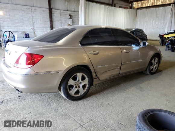 2006 Acura RL with VIN JH4KB16546C001377, listed as a Copart auction lot 48790805 with 142,052 mi miles and Salvage Title. Bid and sale history available at DreamBid. Image 3.