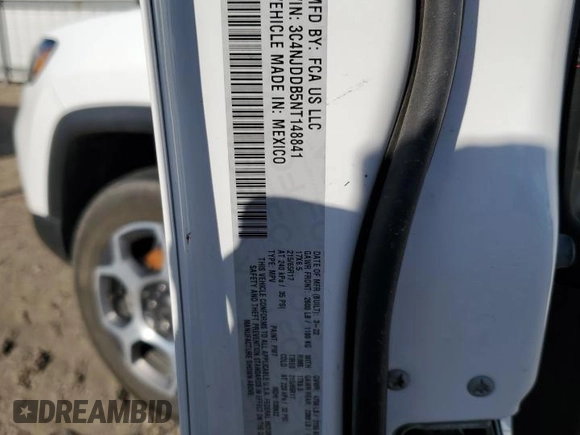 2022 Jeep Compass Trailhawk z VIN 3C4NJDDB5NT148841, wystawiony jako Copart lot #52532475 z przebiegiem 57 081 mil mil oraz Szkoda całkowita • Salvage title. Historia ofert i sprzedaży dostępna na DreamBid. Obrazek 13.