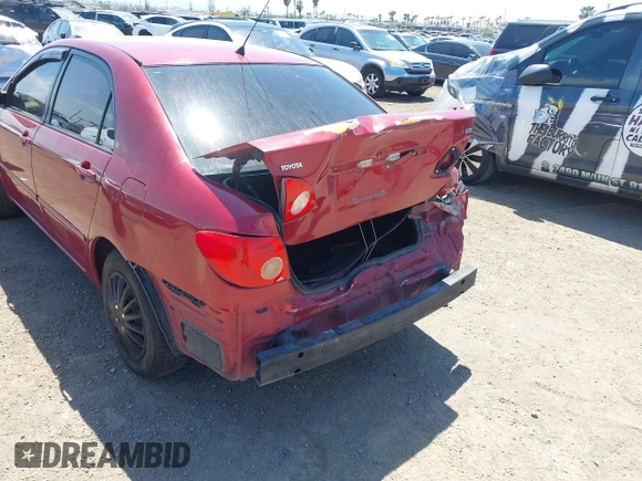 2008 Toyota Corolla CE with VIN 1NXBR32EX8Z988137, listed as a IAAI auction lot 42078677 with 186,746 mi miles and . Bid and sale history available at DreamBid. Image 6.