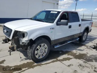 2008 Ford F-150 XLT with VIN 1FTPW14V18FA47961, listed as a Copart auction lot 48551215 with 184,118 mi miles and Salvage Title. Bid and sale history available at carsss.com. Image 1.