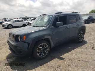 2018 Jeep Renegade Latitude z VIN ZACCJABB4JPH74018, wystawiony jako Copart lot #57298315 z przebiegiem 153 110 mil mil oraz Szkoda całkowita • Salvage title. Historia ofert i sprzedaży dostępna na DreamBid. Obrazek 1.