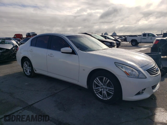 2015 Infiniti Q40 with VIN JN1CV6AR7FM521252, listed as a Copart auction lot 79917614 with 141,761 mi miles and Salvage Title. Bid and sale history available at DreamBid. Image 4.