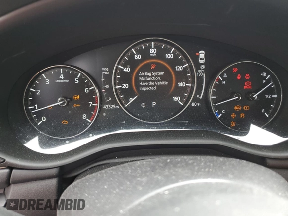 2022 Mazda 3 Preferred with VIN 3MZBPACL8NM303657, listed as a Copart auction lot 54109305 with 43,325 mi miles and Salvage title. Bid and sale history available at DreamBid. Image 9.