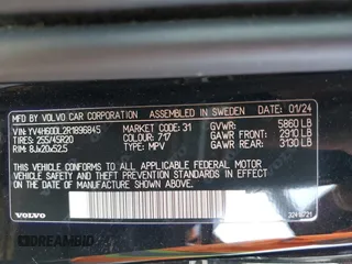 2024 Volvo XC60 Plus Dark Theme z VIN YV4H60DL2R1896845, wystawiony jako Copart lot #46711415 z przebiegiem 24 916 mil mil oraz Szkoda całkowita • Salvage title. Historia ofert i sprzedaży dostępna na DreamBid. Obrazek 15.