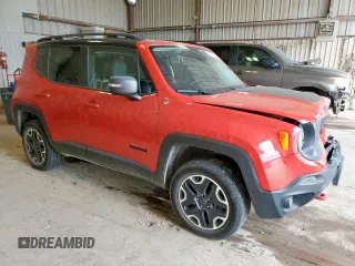 2017 Jeep Renegade Trailhawk with VIN ZACCJBCB1HPF32155, listed as a Copart auction lot 59960535 with 98,286 mi miles and Salvage title. Bid and sale history available at DreamBid. Image 4.