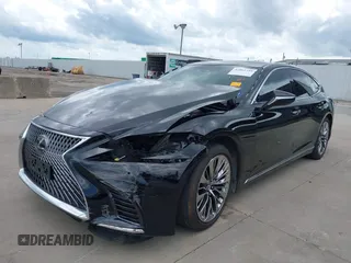 2020 Lexus LS 500 with VIN JTHD51FF1L5011017, listed as a IAAI auction lot 42061399 with 31,341 mi miles and . Bid and sale history available at DreamBid. Image 2.