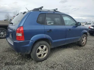 2007 Hyundai Tucson GLS with VIN KM8JM12B77U650438, listed as a Copart auction lot 50941065 with 189,707 mi miles and Salvage Title. Bid and sale history available at carsss.com. Image 3.