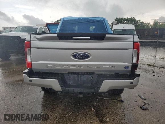 2017 Ford F-250 Lariat with VIN 1FT7W2BT9HEB34178, listed as a Copart auction lot 56340805 with Not provided miles and Salvage title. Bid and sale history available at DreamBid. Image 6.