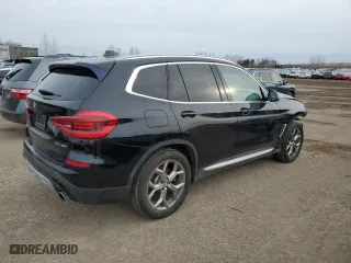 2021 BMW X3 xDrive30i with VIN 5UXTY5C08M9G22847, listed as a Copart auction lot 50122685 with 80,847 mi miles and Salvage Title. Bid and sale history available at carsss.com. Image 3.