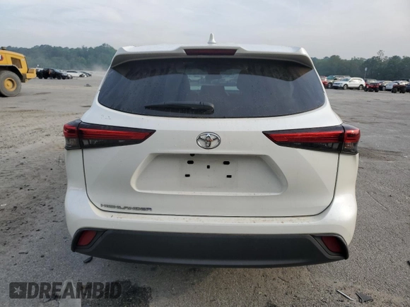 2020 Toyota Highlander L with VIN 5TDCZRAH2LS504059, listed as a Copart auction lot 54101495 with 53,974 mi miles and Salvage title. Bid and sale history available at DreamBid. Image 6.