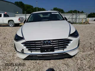 2021 Hyundai Sonata Hybrid Blue with VIN KMHL24JJ3MA022110, listed as a Copart auction lot 55993273 with 21,887 mi miles. Bid and sale history available at carsss.com. Image 5.