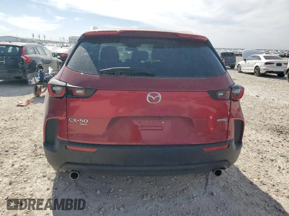 2024 Mazda CX-50 S Select with VIN 7MMVABAMXRN197744, listed as a Copart auction lot 49289375 with 9,224 mi miles and Salvage Title. Bid and sale history available at DreamBid. Image 6.