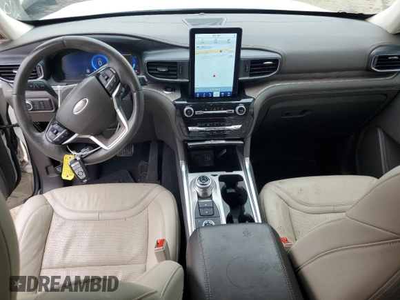 2023 Ford Explorer Platinum with VIN 1FM5K8HC2PGA06425, listed as a Copart auction lot 57031375 with 42,066 mi miles and Clean title. Bid and sale history available at DreamBid. Image 8.