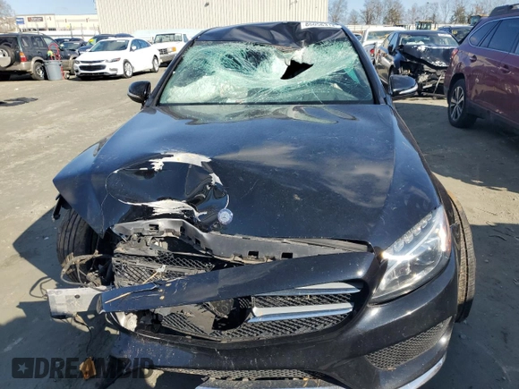 2015 Mercedes-Benz C-Class C 400 with VIN 55SWF6GB9FU024499, listed as a Copart auction lot 86056314 with 62,347 mi miles and Salvage Title. Bid and sale history available at carsss.com. Image 5.